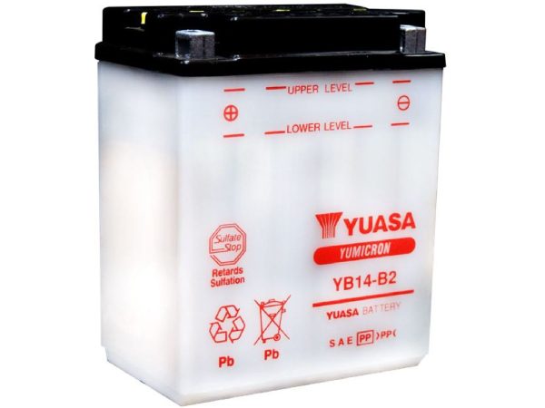 YUASA, Fahrzeugbatterie, Yumicron 12V/14.7Ah/175A LxBxH: 134 // 89 // 166 // S:1, AUTO & BIKE, YB14-B2