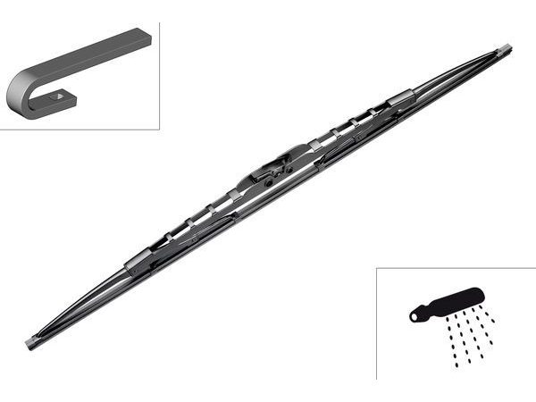 BOSCH, Scheibenwischblätter,  Wischblatt twin 700mm mit Waschwasserdüse, AUTO & BIKE, 3 397 015 372 N76