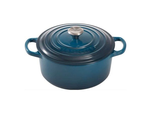 Le Creuset, Gastro Küchenartikel, Le Creuset Signature Bräter 24 cm Deep Teal Töpfe und Pfannen, Produkte & Wohnen