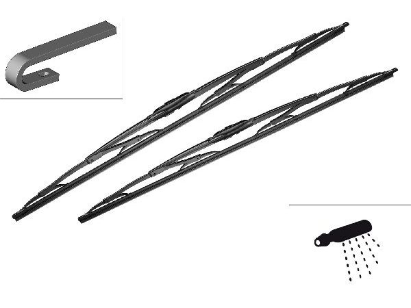 BOSCH, Scheibenwischblätter,  Wischblatt Paar Standard 550/550mm, AUTO & BIKE, 3 397 005 800 405