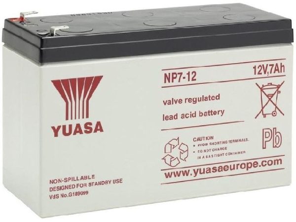 YUASA, Fahrzeugbatterie, Auxilliary 12V/7Ah LxBxH: 151 // 65 // 97.5 // S:3, AUTO & BIKE, NP7-12