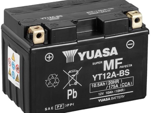YUASA, Fahrzeugbatterie, AGM 12V/10.5Ah/175A LxBxH: 150 // 87 // 105 // S:1, AUTO & BIKE, YT12A-BS