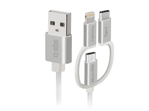 SBS, Type-C, USB zu Micro-USB-Kabel mit Lightning- und USB-C-Adaptern, Produkte & Wohnen