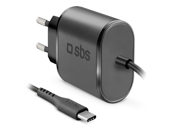 SBS Reiseladegerät Type C - Reiseladegerät (Schwarz)