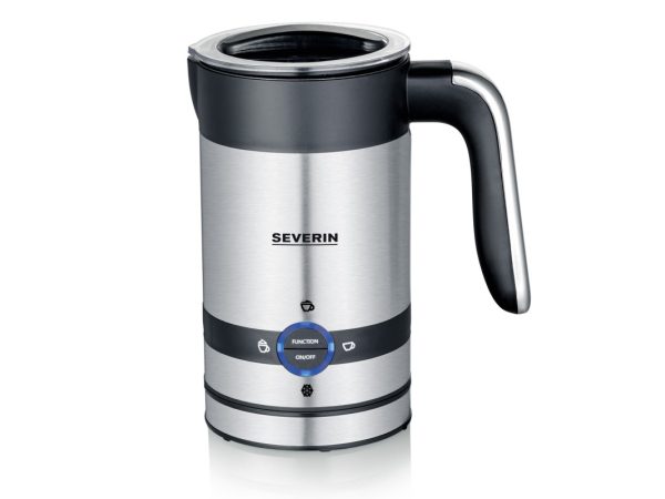 Severin 3584 3584 Milchaufschäumer Edelstahl (gebürstet), Schwarz 450 W