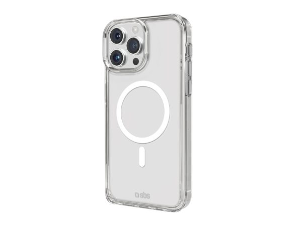 SBS, Kompatibles kabelloses Laden, Transparente steife Hülle, kompatibel mit MagSafe-Ladefunktion für iPhone 15 Pro Max, Produkte & Wohnen