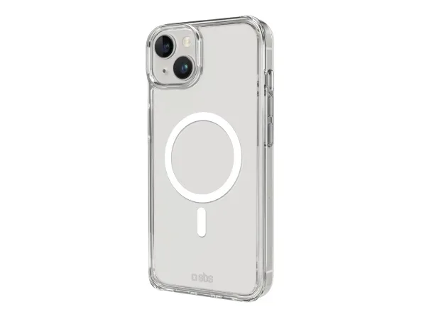 SBS, Kompatibles kabelloses Laden, Transparente steife Hülle, kompatibel mit MagSafe-Ladefunktion für iPhone 15 Plus/14 Plus, Produkte & Wohnen