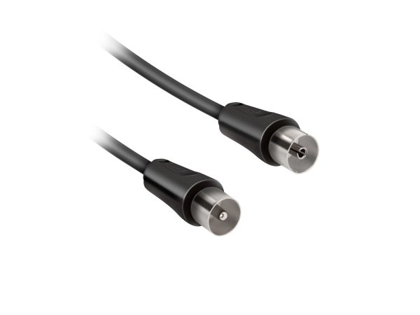 EKON, Antennenkabel und -adapter, Antennenkabel Stecker / Buchse Schwarz 75dB, Produkte & Wohnen