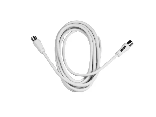 EKON, Antennenkabel und -adapter, Antennenkabel Stecker / Stecker weiß 75dB, Produkte & Wohnen