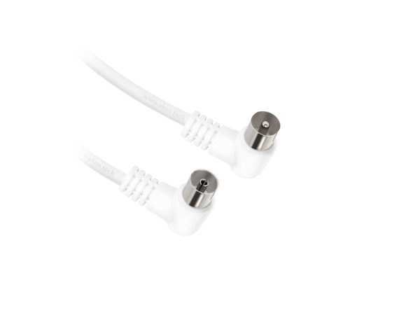 EKON, Antennenkabel und -adapter, 75dB Antennenkabel mit abgewinkelten Steckern , Produkte & Wohnen