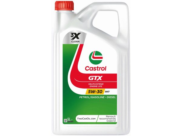 Castrol, Öle,  GTX 5W30 RN17 5L, AUTO & BIKE, 15F6E5 4008177184253