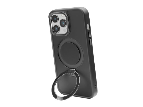 SBS, Kompatibles kabelloses Laden, MagSafe-kompatible Ladehülle mit Metallverarbeitung und Ring mit Standfunktion für iPhone 14 Pro Max, Produkte & Wohnen