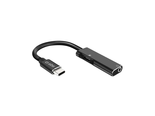 SBS, Audiokabel, USB-C-Stecker auf Klinkenbuchse 3,5 mm mit USB-C-Ladeanschluss, Produkte & Wohnen