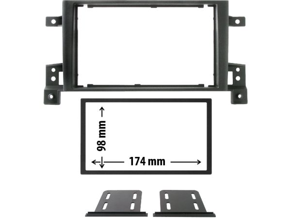 Phonocar, Fahrezeug Hifi, Radioblende anthrazit Suzuki, AUTO & BIKE, 03623