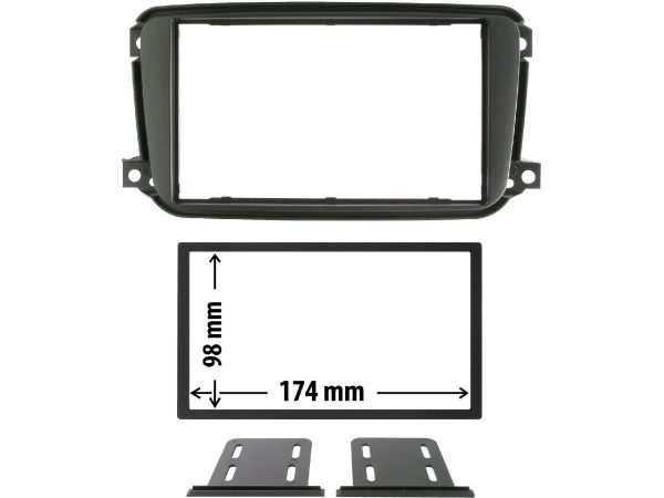 Phonocar, Fahrezeug Hifi, Radioblende schwarz Smart, AUTO & BIKE, 03621