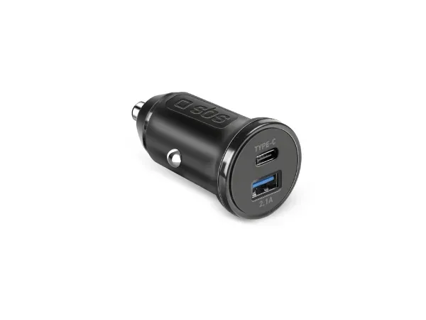 SBS, Schnellladung, Typ C - USB KFZ-Ladegerät von 2.1A, Produkte & Wohnen