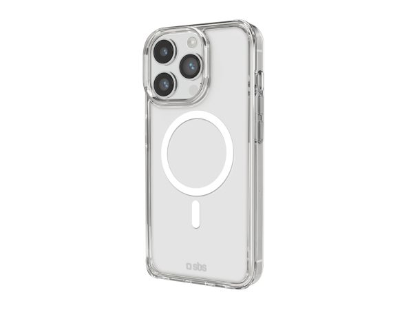 SBS, Kompatibles kabelloses Laden, Transparente steife Hülle, kompatibel mit MagSafe-Ladefunktion für iPhone 14 Pro, Produkte & Wohnen