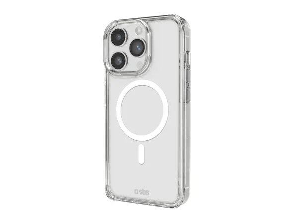 SBS, Kompatibles kabelloses Laden, Transparente steife Hülle, kompatibel mit MagSafe-Ladefunktion für iPhone 14 Pro, Produkte & Wohnen