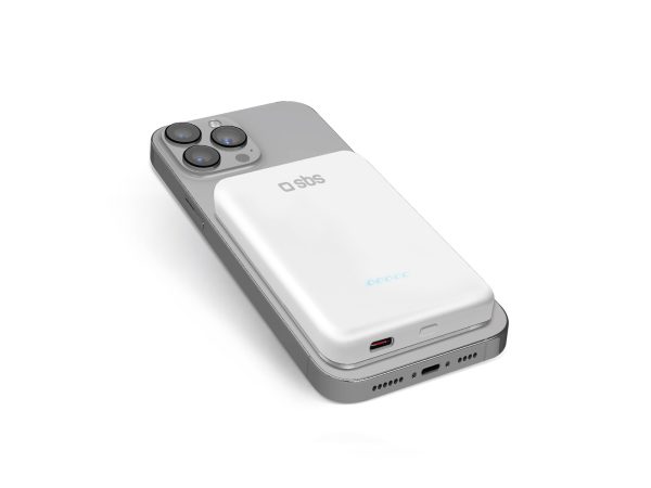 SBS, Mag Charge, 5000-mAh-Powerbank mit kabelloser, magnetischer Aufladung, Produkte & Wohnen