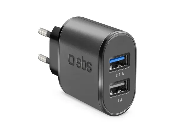 SBS, Standardladung, Fast Charge Ladegerät mit zwei USB-Eingängen, Produkte & Wohnen
