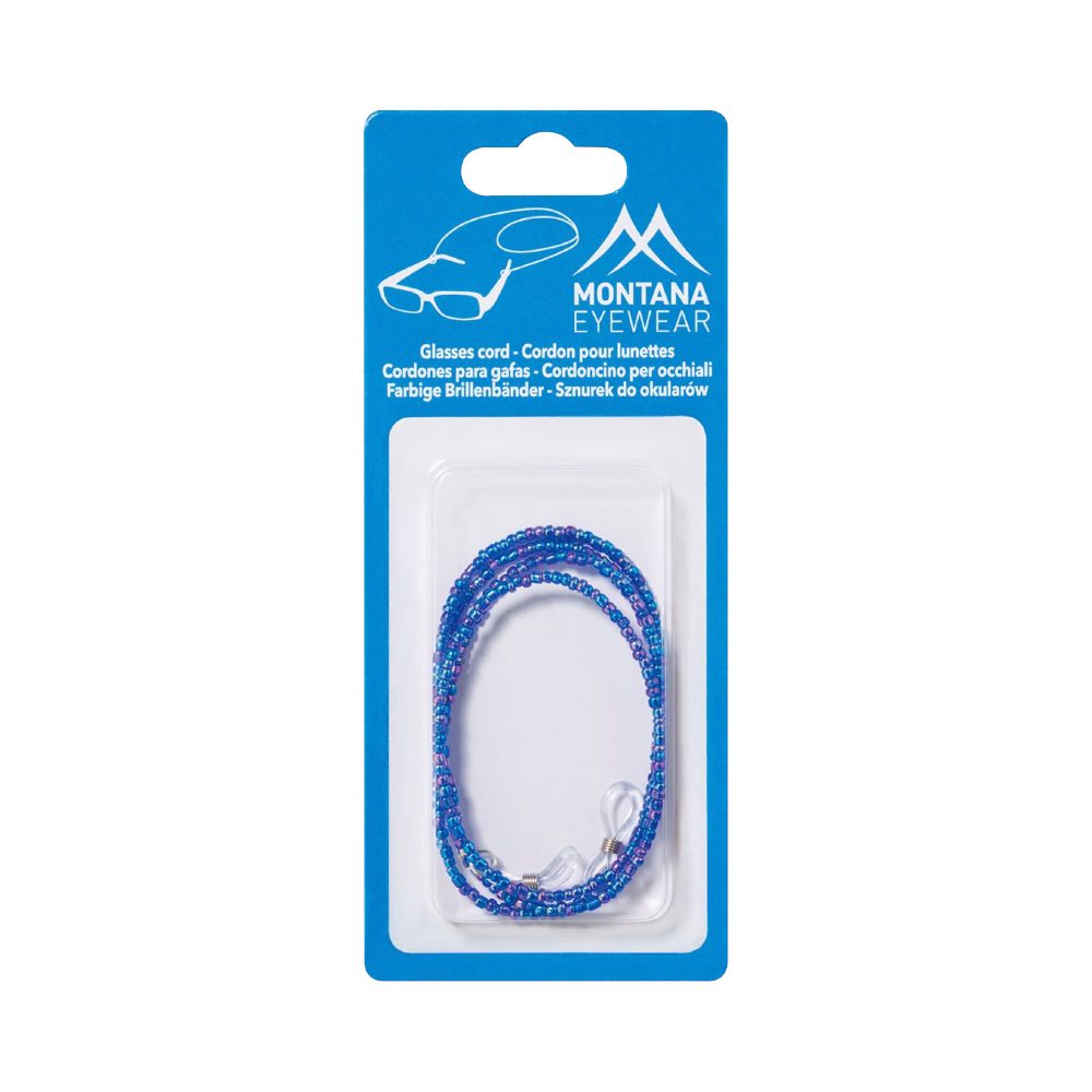 Montana Eyewear Brillenband aus blauen Perlen | Pflegemittel
