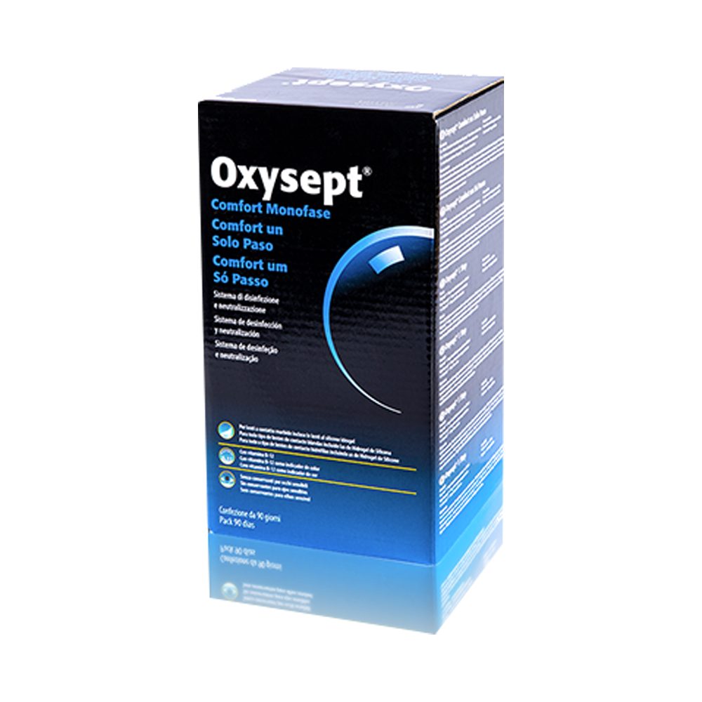 Oxysept Comfort - 3x300ml + 90 Tabletten + Behälter | Pflegemittel