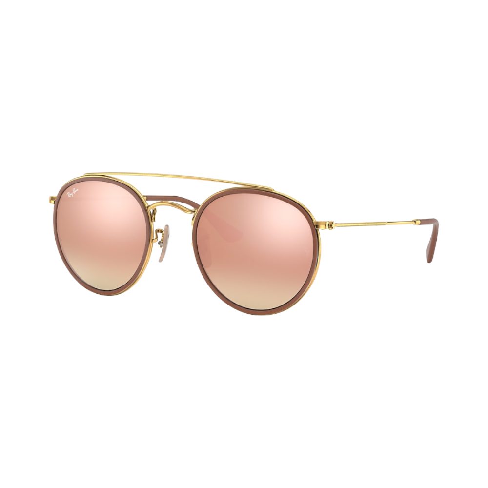 Ray-Ban Round Double Bridge Rb3647n 001/7o 51-22 | Sonnenbrillen