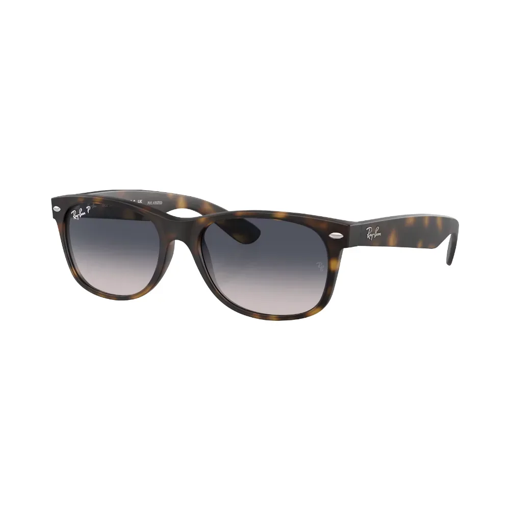 Ray-Ban New Wayfarer Blau polarisiert/ Havanna M | Sonnenbrillen