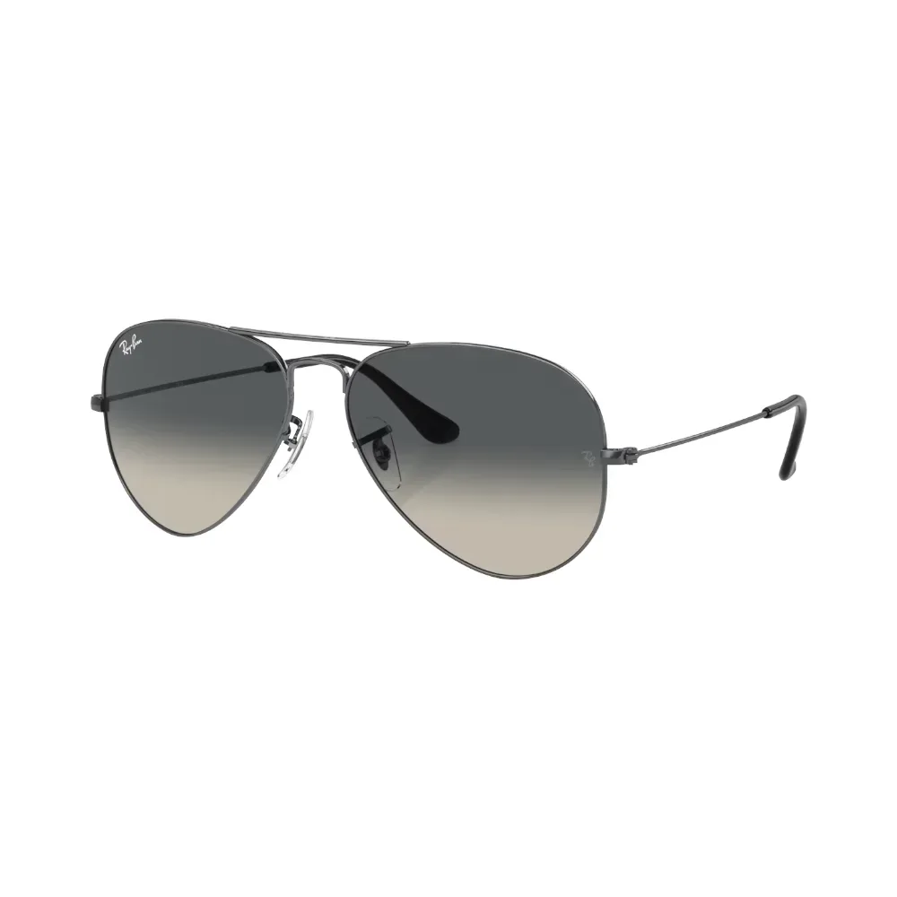 Ray-Ban Aviator Large Metal Grau auf Gunmetal L | Sonnenbrillen