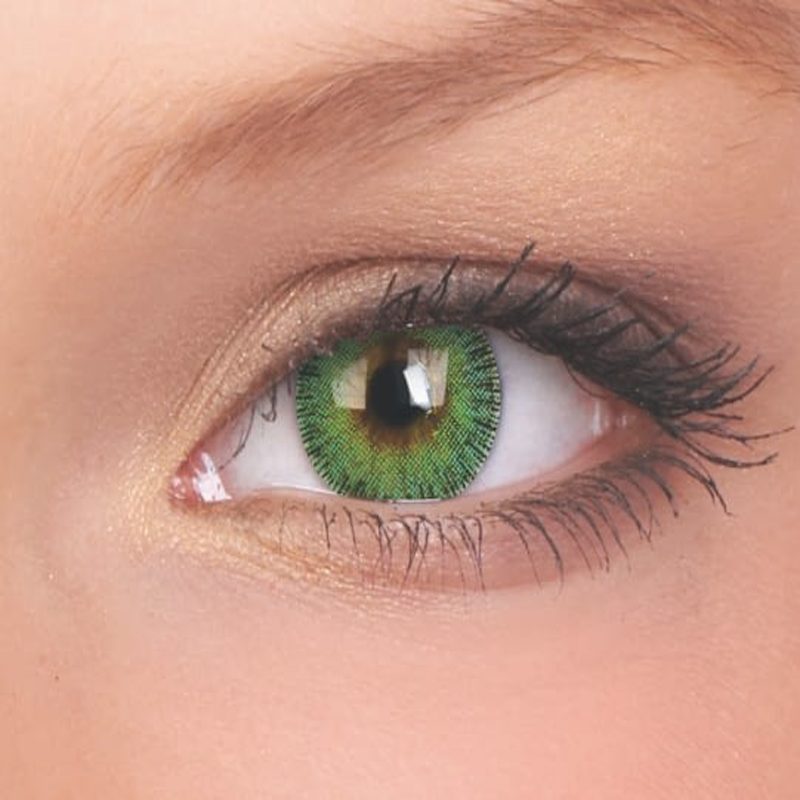 ColourVUE Fusion Yellow Green 2 Drei-Monatslinsen | Kontaktlinsen
