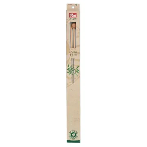 Prym 1530 Jackenstricknadeln 4.50 mm, 33 cm, Bambus