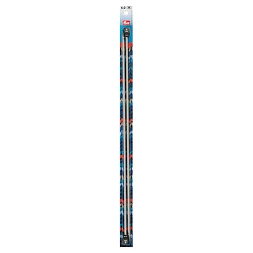Prym Jackenstricknadeln, grau 4.00 mm, 40 cm, Karte 2 Stk., Aluminium