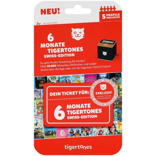 tigermedia tigertones - Ticket 6 Monate Swiss-Edition