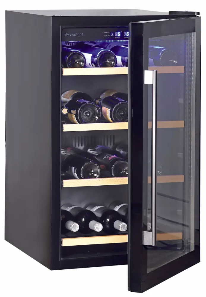 Novamatic Vinocave 105 Weinkühlschrank – Weinkühlschrank freistehend – schwarz