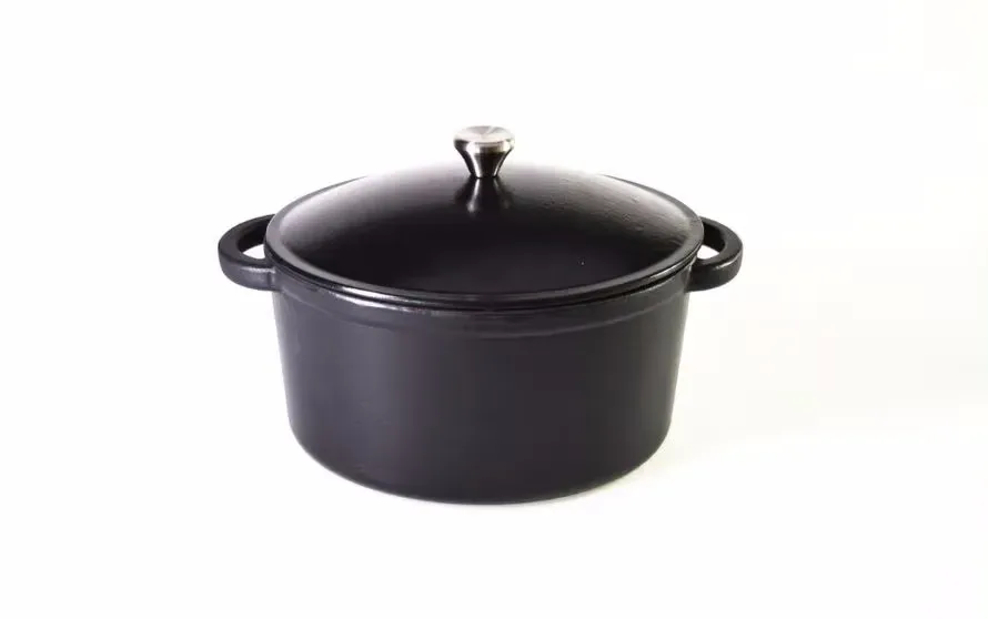 Nouvel Gussbräter rund 26 cm schwarz – Topf/Kochtopf