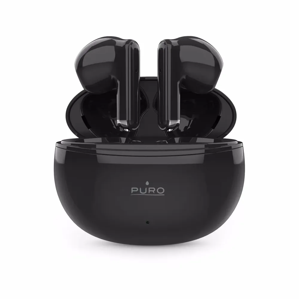 Puro Stereo Bluetooth True Wireless PLAY 2 Earphones, USB-C, black In-Ear Earphones – In Ear Kopfhörer – schwarz