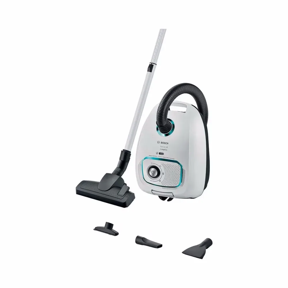 Bosch Serie 4 ProHygienic BGD41HYG Beutelstaubsauger – Staubsauger mit Beutel – weiss