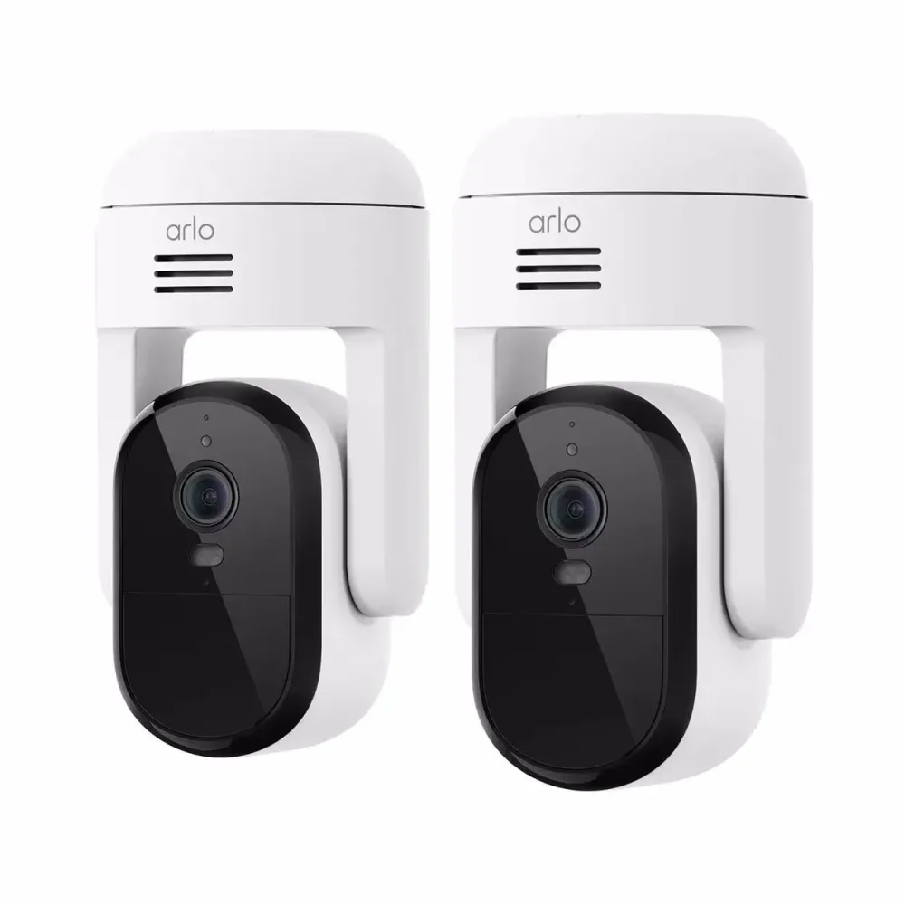 Arlo ESSENTIAL3 2K PTZ SECURITY CAMERA 2-PACK Netzwerkkamera – Überwachungskamera – weiss