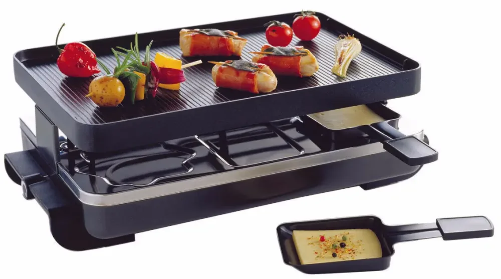 Novis 6010.07 Raclette für 6 Pers. – Raclette Ofen/Raclette Grill – schwarz
