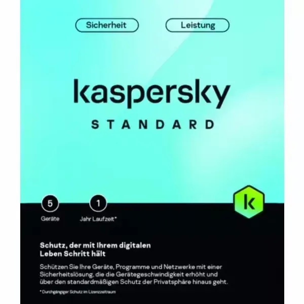 Kaspersky Standard 5 Gerät Security-Software – Antivirus Software