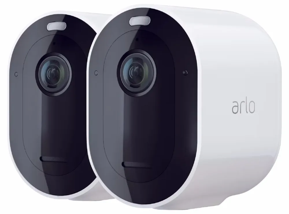 Arlo Pro 4 Spotlight VMC4250P-100EUS 2er-Set Netzwerkkamera (VMC4250P-100EUS) – Überwachungskamera – weiss