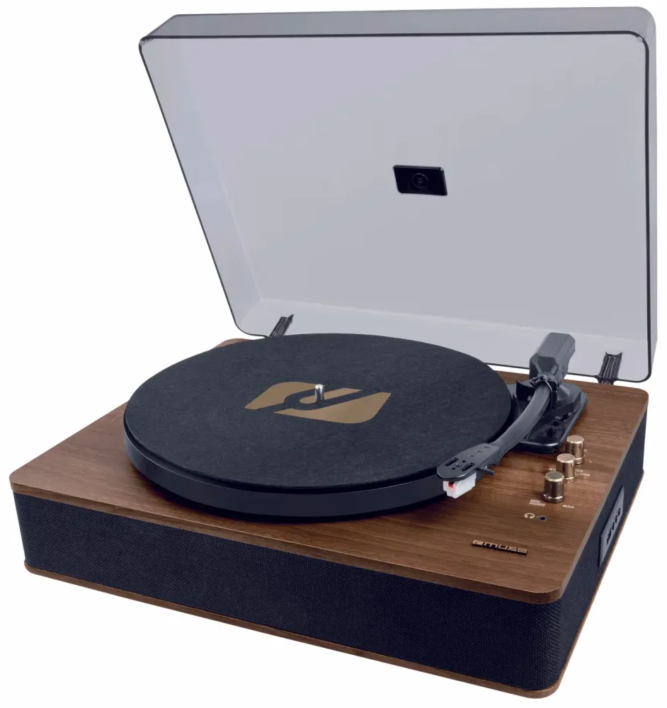Muse MT-106 BT Manuell 33 Rpm, 45 Rpm Plattenspieler – holzoptik