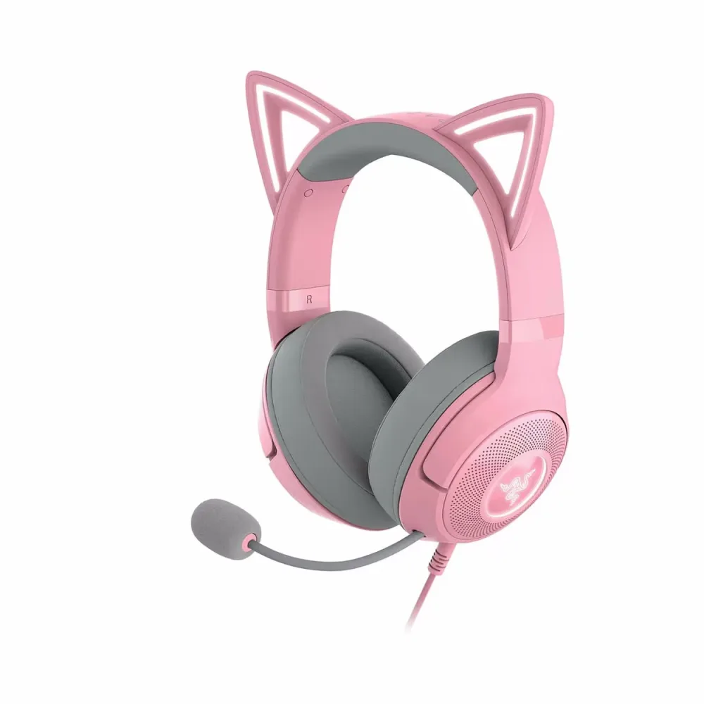Razer Kraken Kitty V2 Quartz Ed. Headset – Gaming Headset/Gaming Kopfhörer