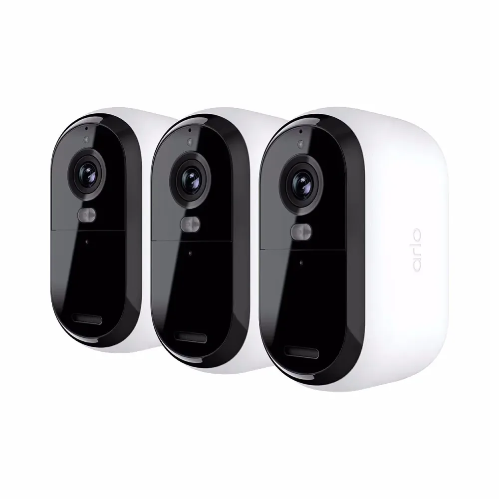 Arlo ESSENTIAL3 2K SECURITY CAMERA 3-PACK Netzwerkkamera – Überwachungskamera – weiss
