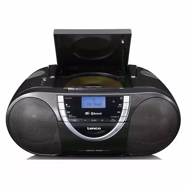 Lenco SCD-6900BK DAB+ Radiorekorder CD/Kass – DAB Boombox/Radiorecorder – schwarz