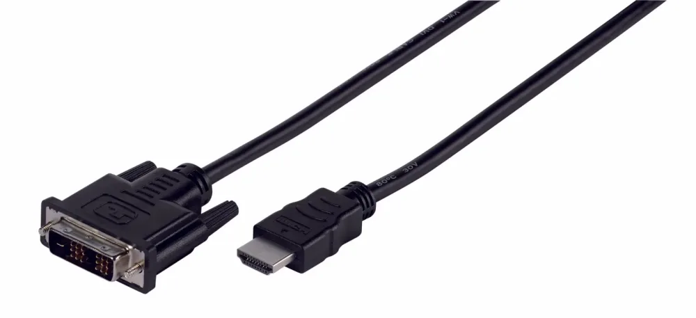 VIVANCO - Adapter DVI-HDMI, Black, 2 Meter