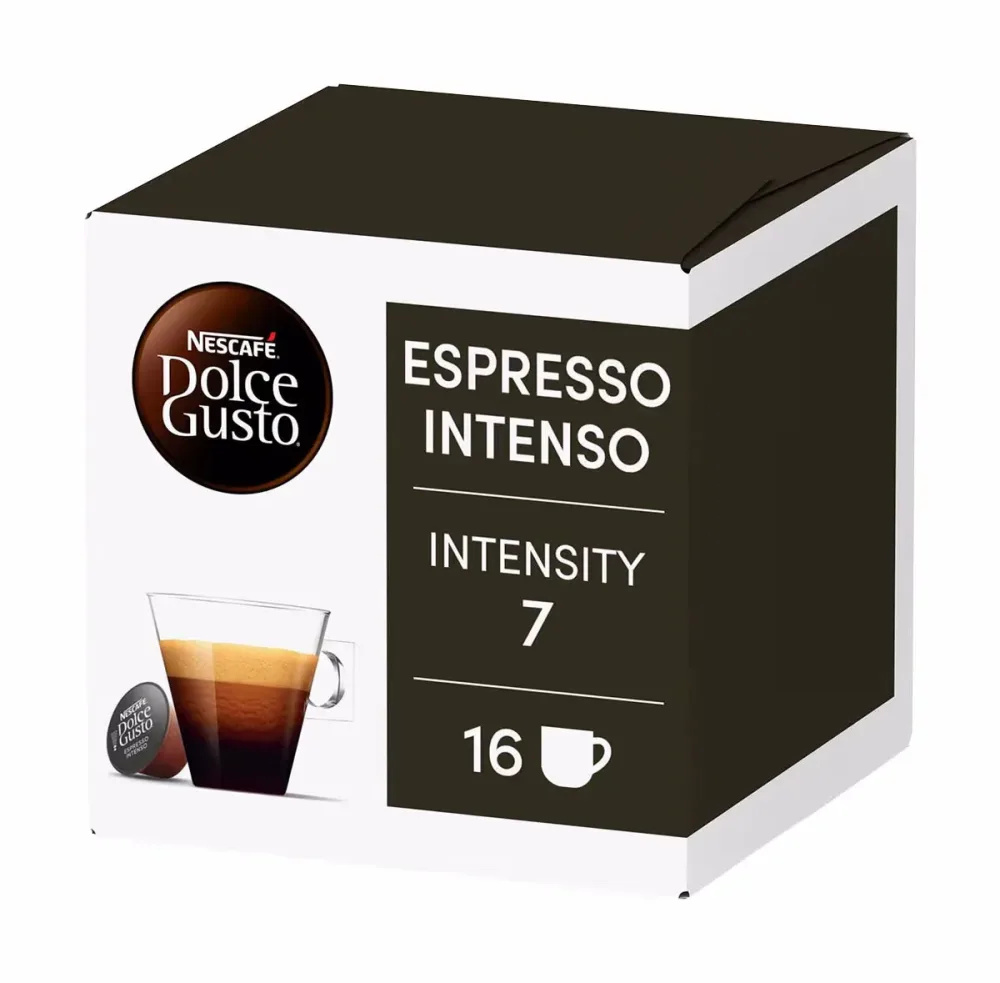 NESCAFE Dolce Gusto Espresso Intenso 16 Kaffeeportionen – Dolce Gusto Kapseln