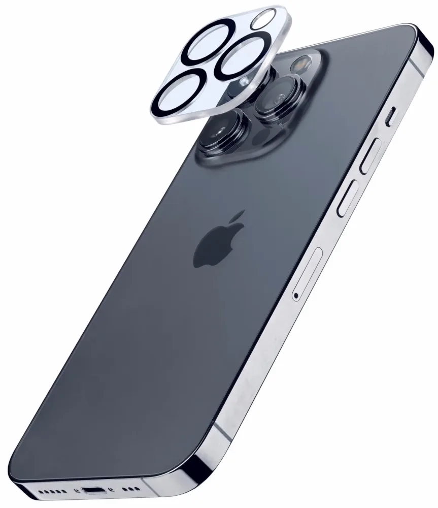 Cellularline Kameralinsenschutz - iPhone 15 Pro / 15 Pro Max iPhone 15 Pro / 15 Pro Max Hülle – Handyhülle/Handy Tasche