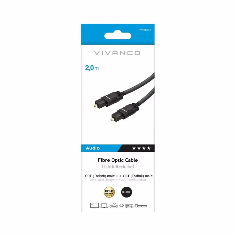 Vivanco Optical Connection Audio Kabel – Audio Kabel/AUX Kabel