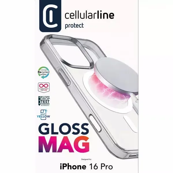 Cellularline GLOSS MAG iPhone 16 Pro iPhone 16 Pro Case – Handyhülle/Handy Tasche